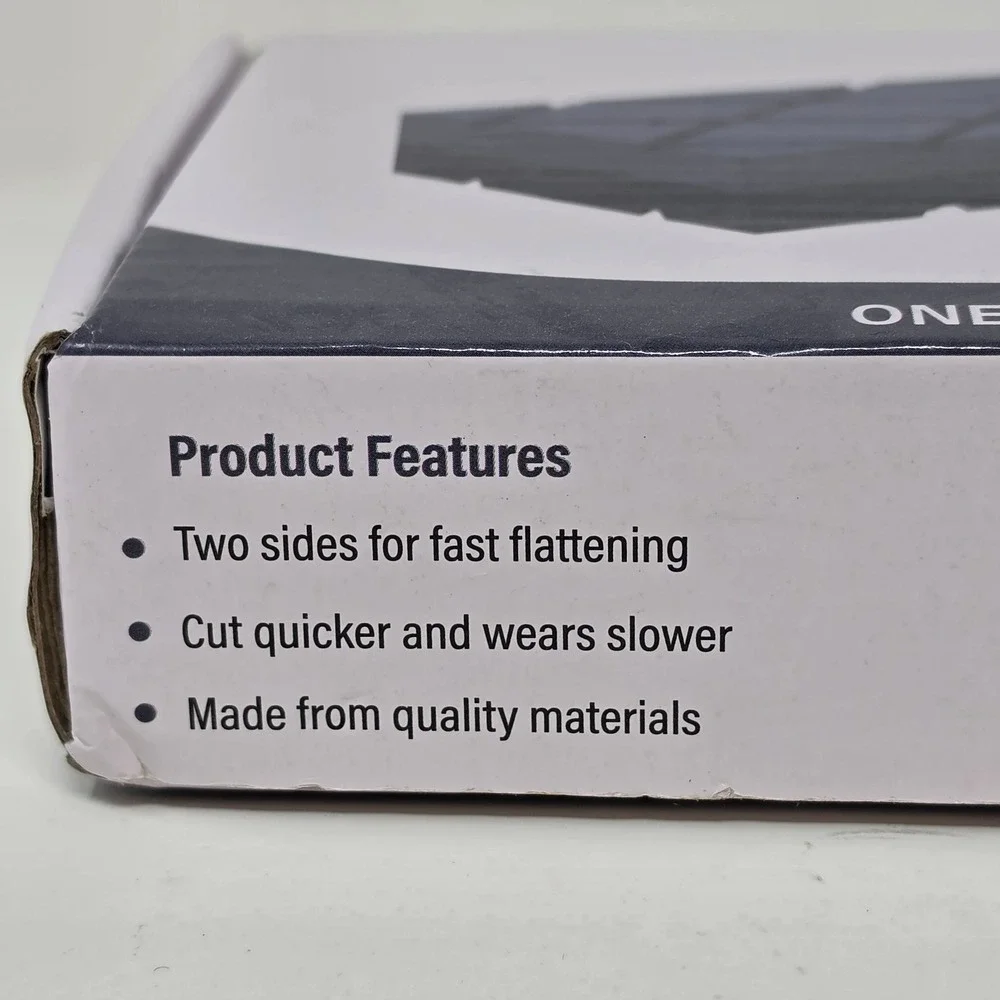 New Sharp Pebble Dual Grit Flattening Stone ~ 120/320 Grit ~ Silicon Carbide